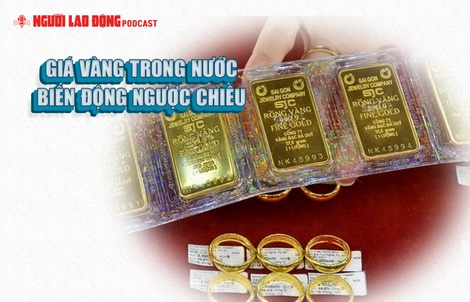 Giá vàng trong nước biến động ngược chiều