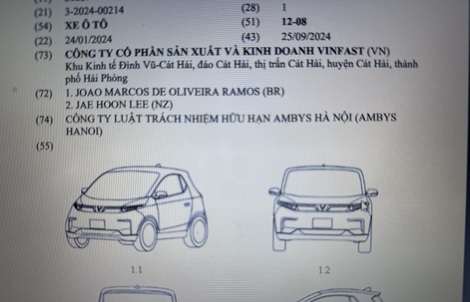 Hé lộ mẫu ô tô điện mini mới của VinFast