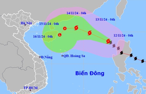 Bão Toraji giật cấp 12 vào Biển Đông, trở thành bão số 8
