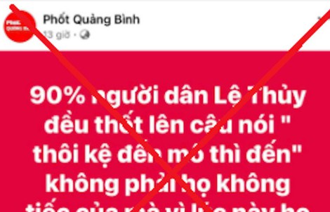 Fanpage "Phốt Quảng Bình" bất ngờ "bay màu" khỏi Facebook