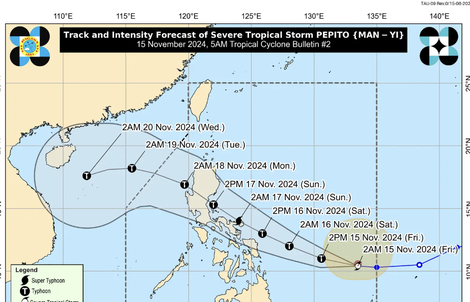 Usagi chưa rời đi, Philippines có nguy cơ hứng siêu bão mới