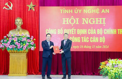 Nghệ An có tân Bí thư Tỉnh ủy 50 tuổi