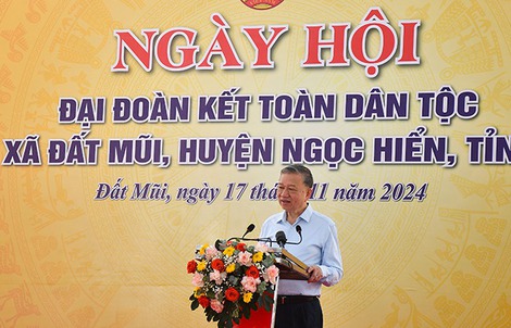 Tổng Bí thư Tô Lâm dự "Ngày hội Đại Đoàn kết toàn dân tộc" ở Đất Mũi