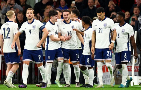 Dội mưa bàn thắng ở Wembley, tuyển Anh giành vé thăng hạng Nations League