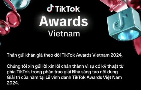 TikTok xin lỗi vì “sự cố” đêm trao giải TikTok Awards