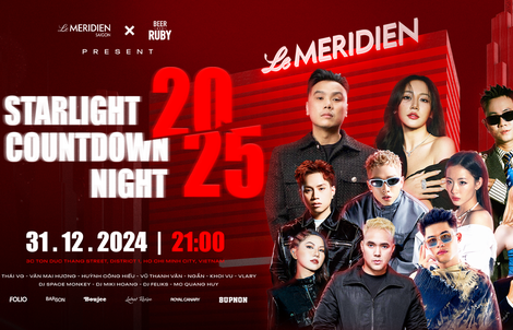 Văn Mai Hương hết mình tại Sân khấu Le Méridien Saigon x Red Ruby: “Starlight Countdown Night 2025