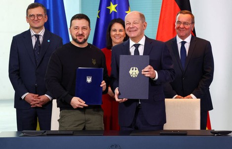 Pháp và Đức cam kết hậu thuẫn dài hạn cho Ukraine