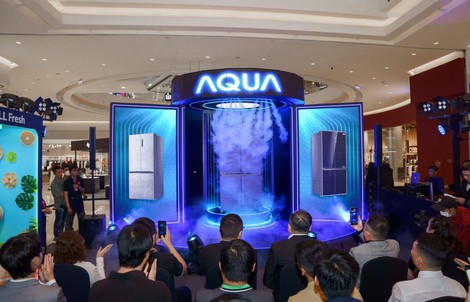 AQUA lần đầu ra mắt tủ lạnh ViewFresh tại Việt Nam