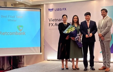 Vietcombank nhận danh hiệu Best FXall Taker 2024