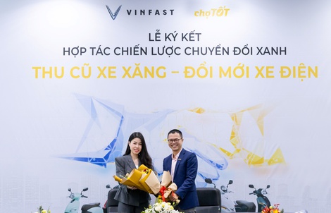 VinFast hợp tác cùng Chợ Tốt thu xe máy xăng đổi mới xe máy điện