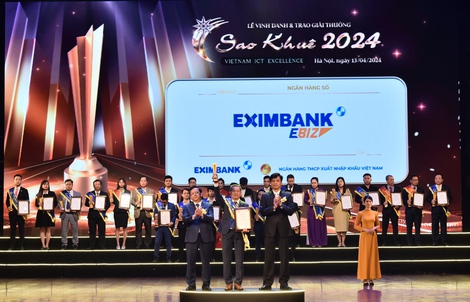 Eximbank vinh dự nhận giải thưởng Sao Khuê 2024