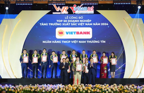 VIETBANK được vinh danh top 50 doanh nghiệp tăng trưởng xuất sắc Việt Nam năm 2024