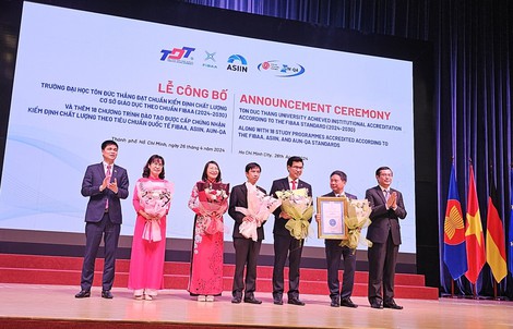 Trường ĐH Tôn Đức Thắng có thêm 18 chương trình đạt chuẩn kiểm định quốc tế