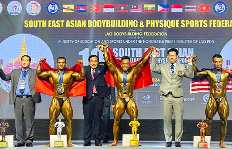 Thể hình Việt bùng nổ ở giải Đông Nam Á