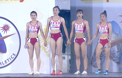 Giành HCV châu Á, tuyển tiếp sức 4x400 m nữ Việt Nam vẫn hụt vé Olympic