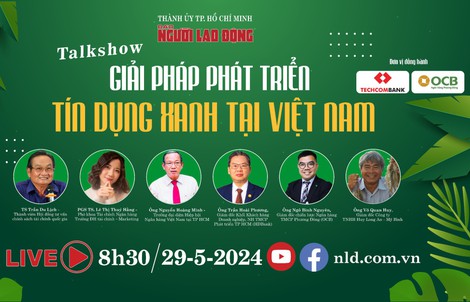Sáng 29-5, talkshow "Giải pháp phát triển tín dụng xanh tại Việt Nam"