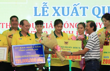VTV Bình Điền Long An xuất quân dự Giải bóng chuyền  VTV9 - Bình Điền
