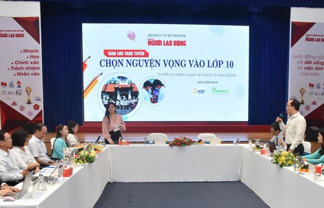 Giao lưu trực tuyến "Chọn nguyện vọng vào lớp 10"