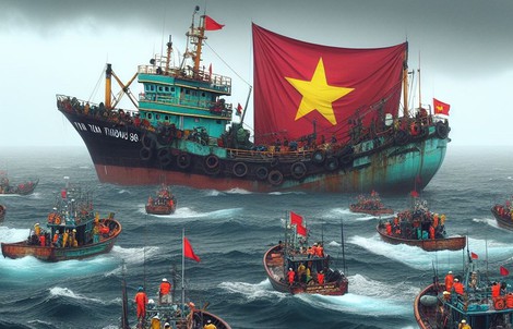 Hơn 300 người ra biển tìm kiếm 10 ngư dân Quảng Bình mất tích trên Vịnh Bắc Bộ