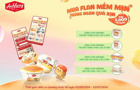 Mua bánh Flan Ánh Hồng trúng ngàn quà xịn!