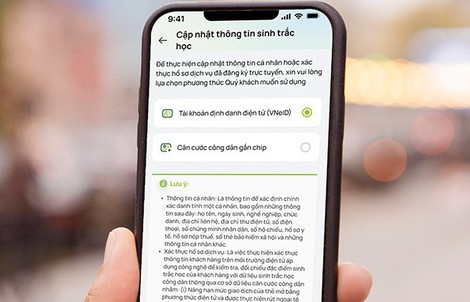 Vietcombank đã có hơn 3 triệu khách hàng cập nhật sinh trắc học