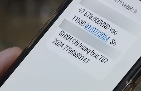 Lương hưu tháng 7 được trả sớm và kéo dài thời gian chi trả