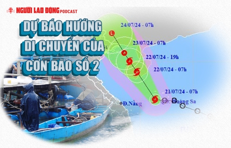 Dự báo hướng di chuyển của cơn bão số 2