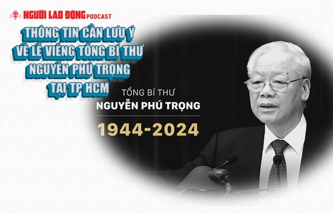 Thông tin cần lưu ý về lễ viếng Tổng Bí thư Nguyễn Phú Trọng tại TP HCM