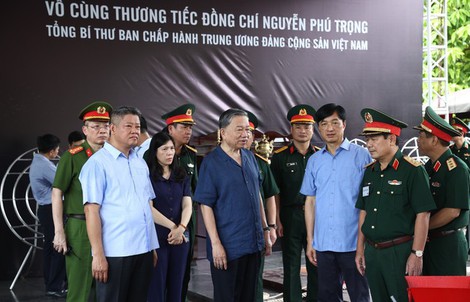 Chủ tịch nước Tô Lâm kiểm tra công tác chuẩn bị cho Lễ tang Tổng Bí thư Nguyễn Phú Trọng