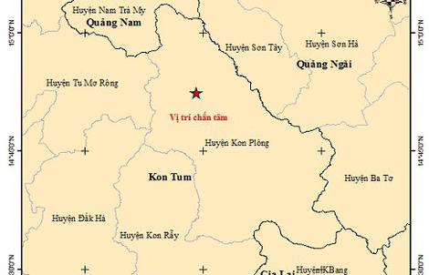 35 trận động đất liên tiếp ở huyện Kon Plông, tỉnh Kon Tum