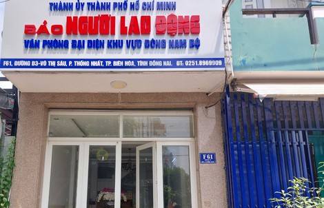 Thay đổi địa điểm Văn phòng Đại diện khu vực Đông Nam Bộ - Báo Người Lao Động