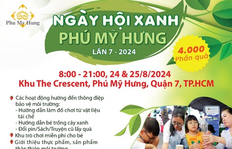 Ngày hội Xanh Phú Mỹ Hưng: Cùng Sống xanh - Sống khỏe