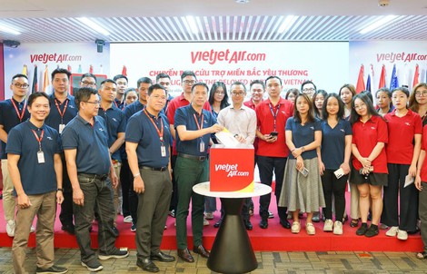 Vietjet hướng về miền Bắc yêu thương