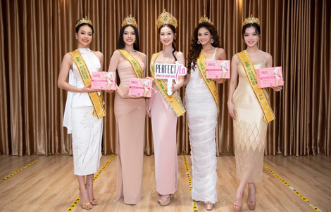 Perfect Eo - Nhà tài trợ vòng eo hoàn hảo và dinh dưỡng lành mạnh đồng hành cùng Top 5 trong buổi chụp hình