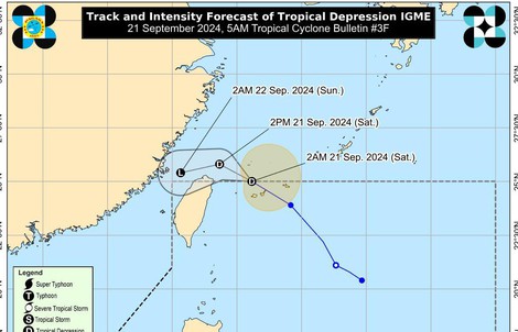 Philippines thông tin về áp thấp nhiệt đới mới