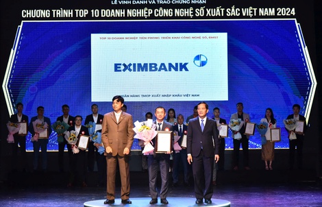 Eximbank được vinh danh Top 10 Doanh nghiệp công nghệ số xuất sắc Việt Nam lần thứ 11