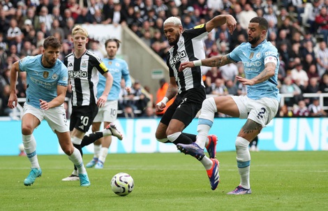 Haaland tịt ngòi tại St.James'Park, Man City mất điểm ngôi đầu