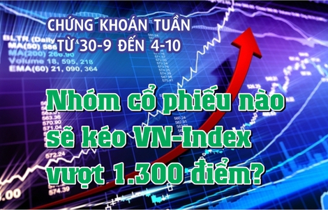 Chứng khoán tuần tới (từ 30-9 đến 4-10): Nhóm cổ phiếu nào sẽ kéo VN-Index vượt 1.300 điểm?