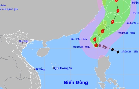 Bão Krathon giật trên cấp 17 đi vào Biển Đông