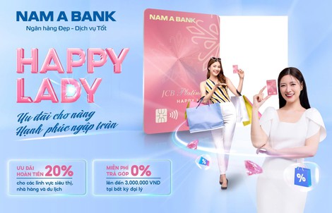 Dịp Tết này, Thẻ tín dụng Happy Lady hoàn tiền lên đến 20%