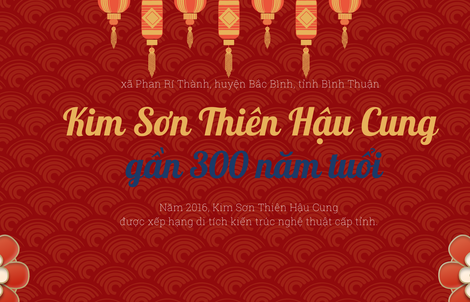 Viếng Kim Sơn Thiên Hậu Cung gần 300 năm tuổi bên dòng sông Lũy