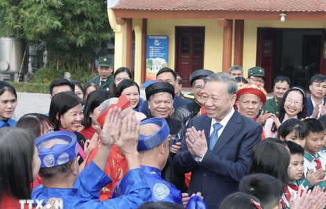 Tổng Bí thư Tô Lâm thăm và chúc Tết tại tỉnh Hưng Yên