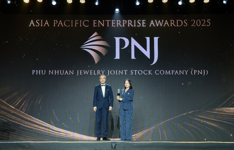 PNJ lập cú đúp giải thưởng tại Asia Pacific Enterprise Awards 2025