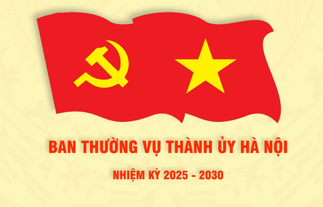 Danh sách Ban Thường vụ Thành ủy Hà Nội nhiệm kỳ 2025-2030
