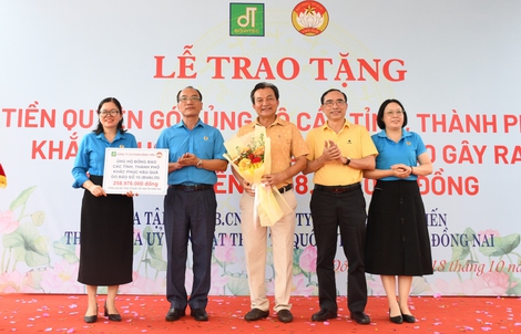 Hình ảnh ấm áp của công nhân một công ty ở Đồng Nai hướng về người dân bị ảnh hưởng bão