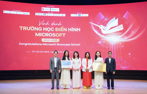 Trường ĐH Việt Nam đầu tiên được Microsoft vinh danh "trường học điển hình"