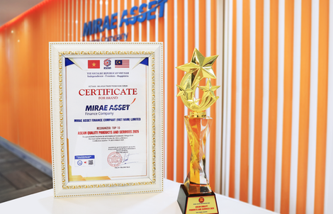 Tài chính Mirae Asset đạt top 10 Sản phẩm Dịch vụ Chất lượng ASEAN 2025