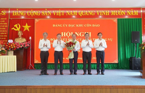 Đặc khu Côn Đảo có tân Bí thư Đảng ủy