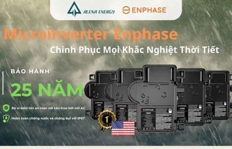 Enphase Microinverter: Giải pháp an toàn, bảo hành 25 năm cho doanh nghiệp C&I