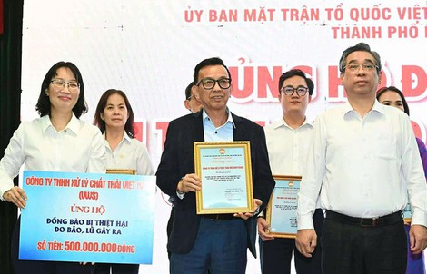 VWS ủng hộ 500 triệu đồng cho đồng bào bị thiệt hại do bão lũ gây ra